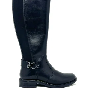 Stivale cavallerizzo vitello nero - 17105N