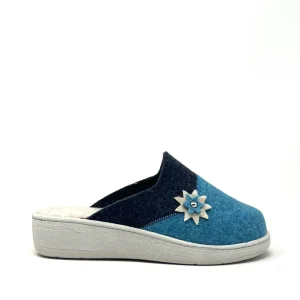 Ciabatta in panno app. fiore - 3007A