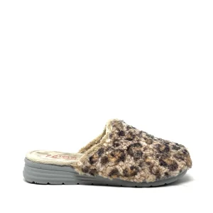 Ciabatta leopardata lana - 5356B