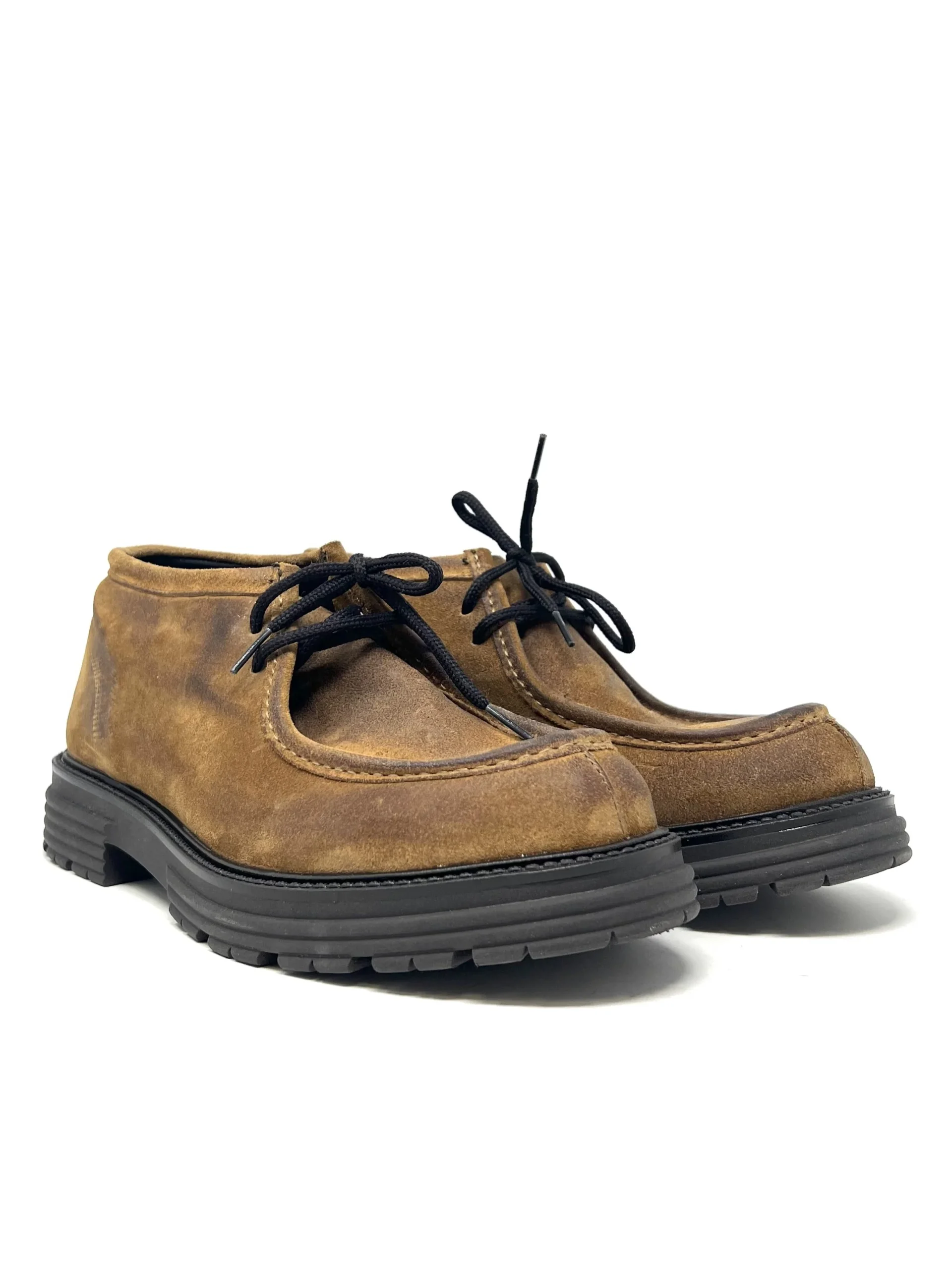 Scarpa ingegnere pelle scamosciata marrone - CC689 - immagine 4