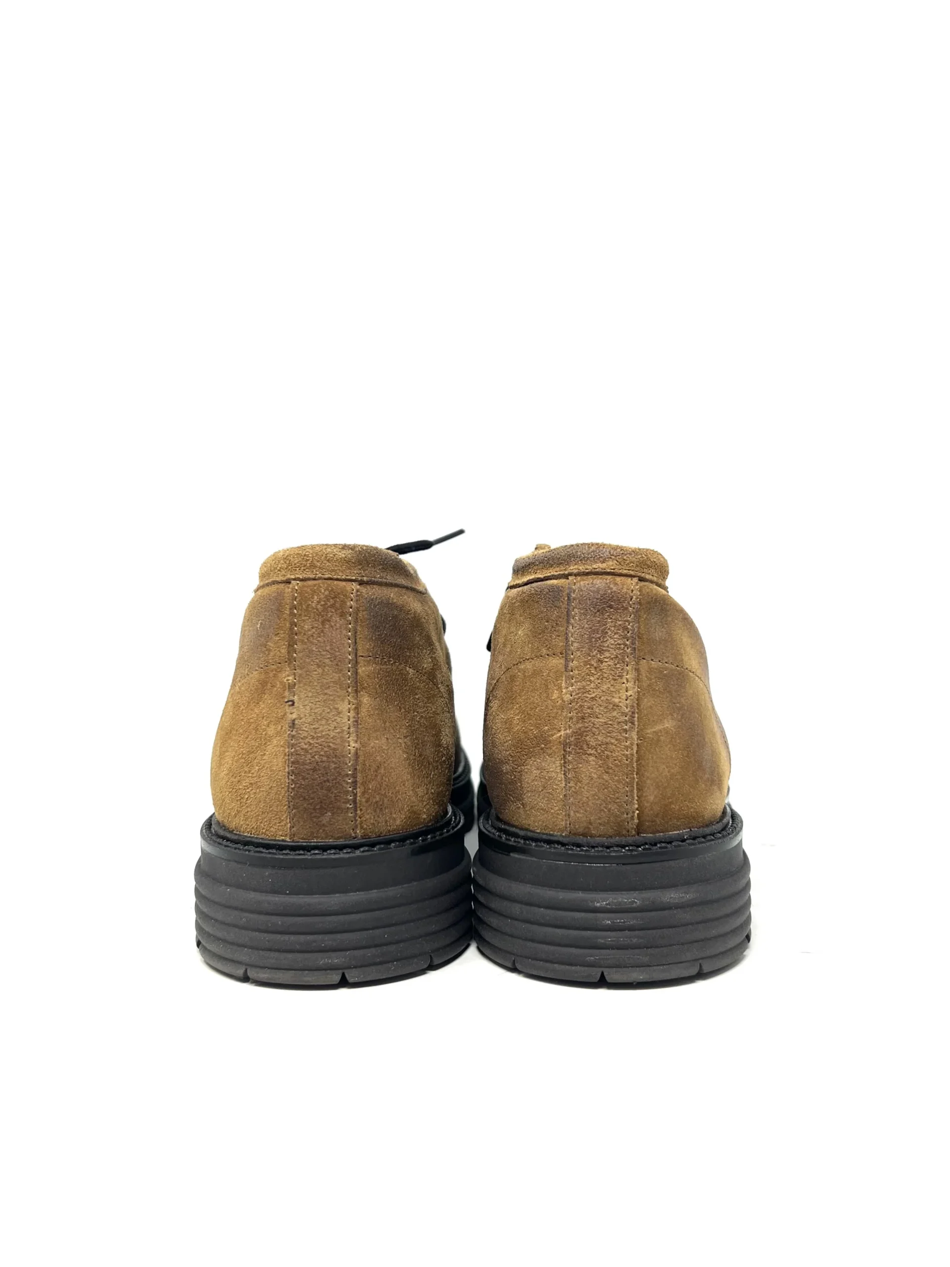 Scarpa ingegnere pelle scamosciata marrone - CC689 - immagine 5