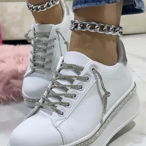 Sneakers Barcellona Inserti Argento