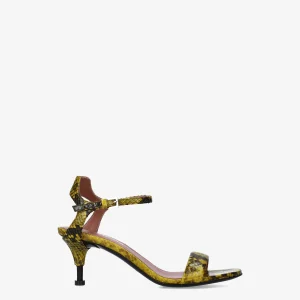 Python print leather sandals