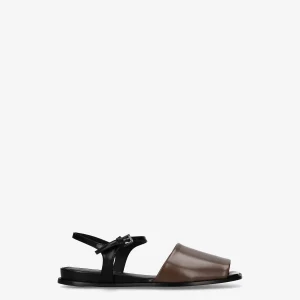 Patent leather sandals