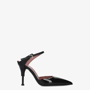 Décolleté slingback in vernice