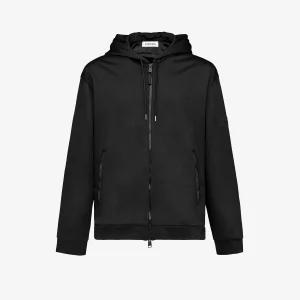 Cotton and nylon hoodie