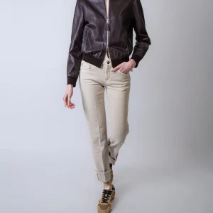 Bully giubbotto pelle 7934 MORO marrone