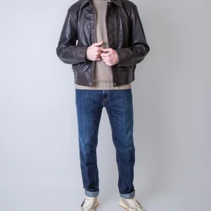 Golden Goose giubbotto pelle GMP02531.P002301 40249 marrone