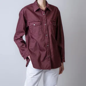 Golden Goose camicia GWP02525.P002405 40249 amaranto