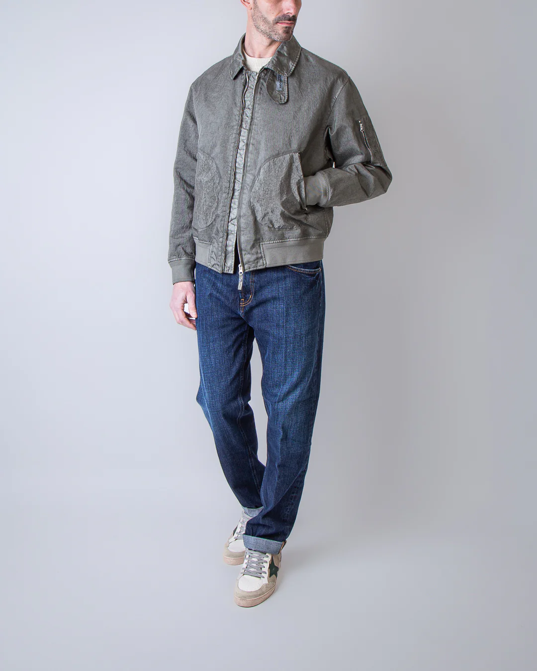 Massimo Osti Studio giubbotto 20MOW205A 110504G 674 grigio - immagine 2