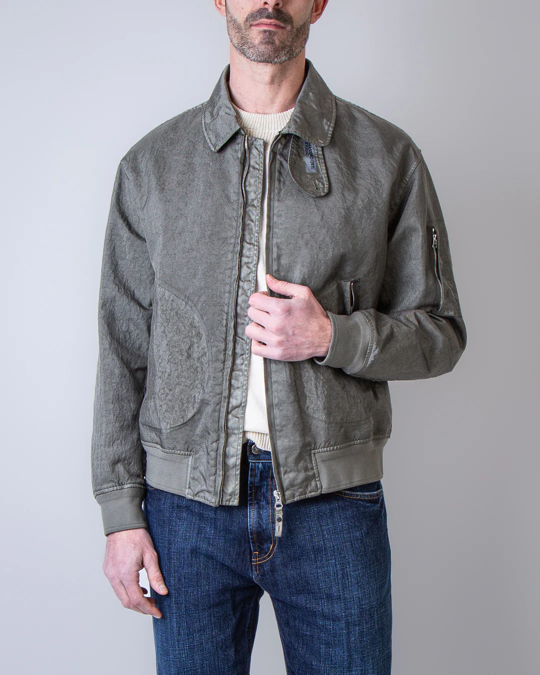 Massimo Osti Studio giubbotto 20MOW205A 110504G 674 grigio - immagine 4