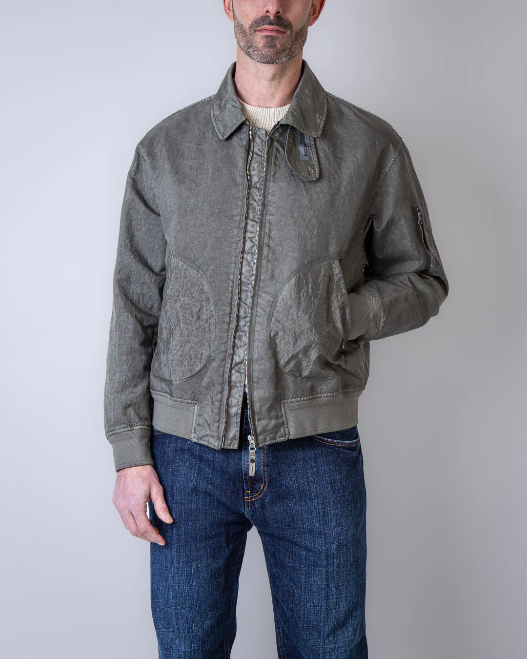 Massimo Osti Studio giubbotto 20MOW205A 110504G 674 grigio - immagine 8