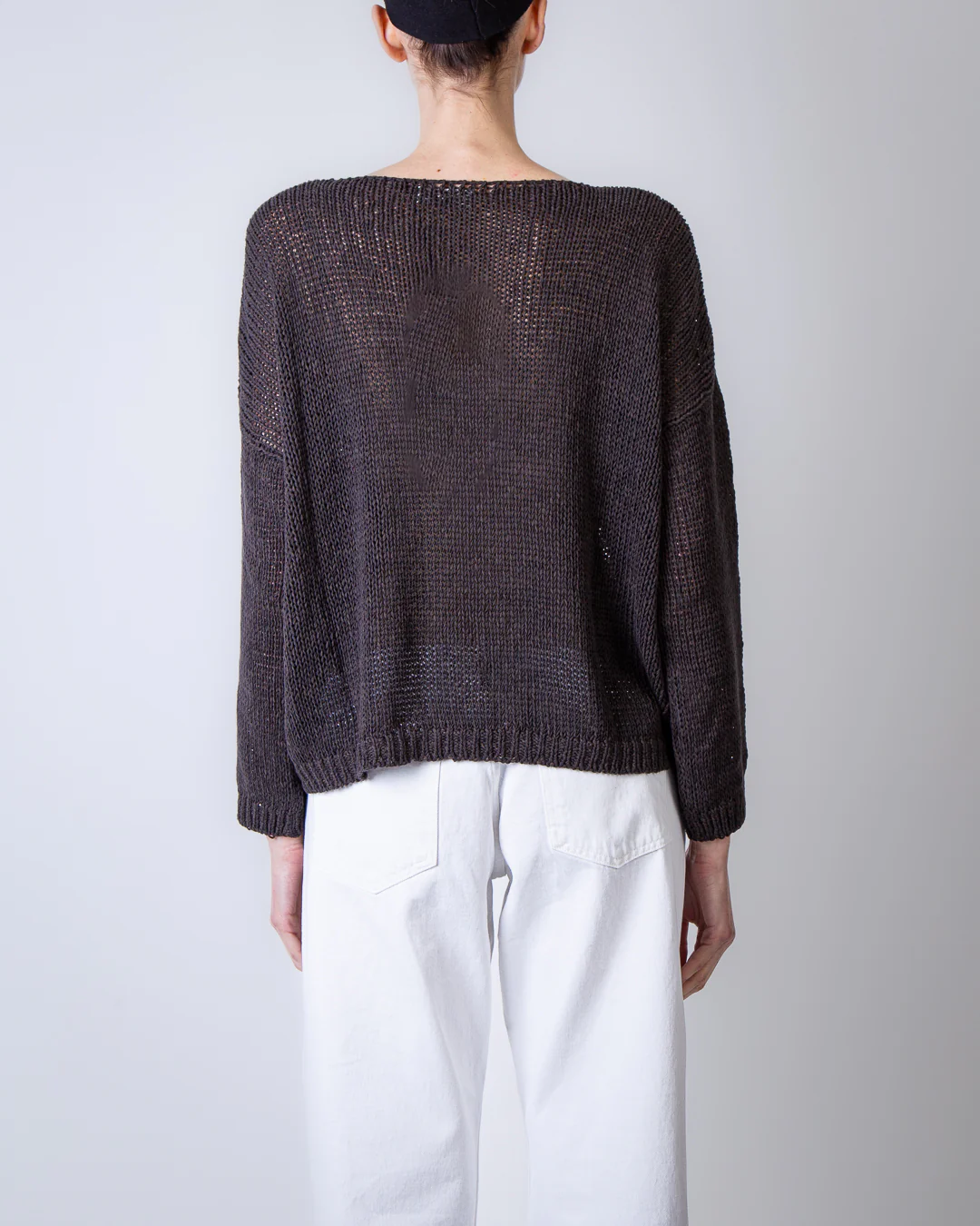 Roberto Collina maglia F41006 08 marrone - immagine 6