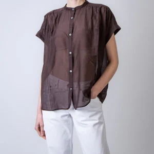 Roberto Collina camicia F58042 08 marrone