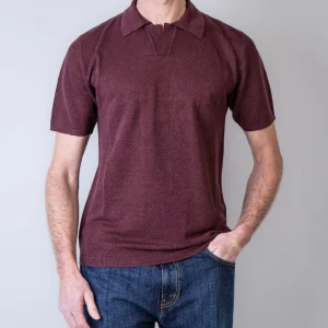 Roberto Collina polo M20124 37 bordeaux