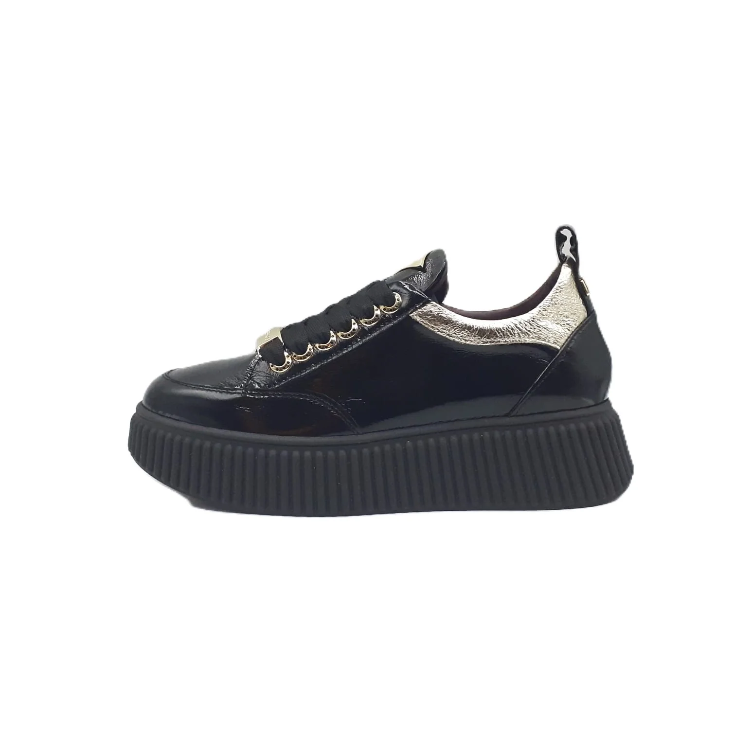 Sneakers Sally 26 Vernice Nero/Platino - immagine 2