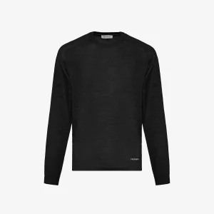 Wool and silk crew neck sweater