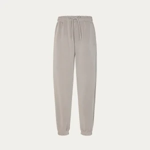 Pantaloni joggers con laccio donna grigio