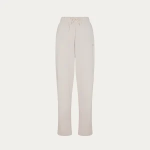 Pantaloni a palazzo con elastico in vita donna beige