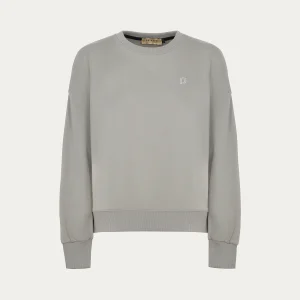 Felpa grigia girocollo