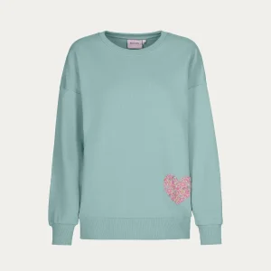 Felpa Atlantic sostenibile acquamarina