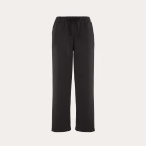 Pantalone nero con elastico in vita