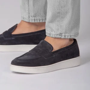 Mocassino in pelle scamosciata