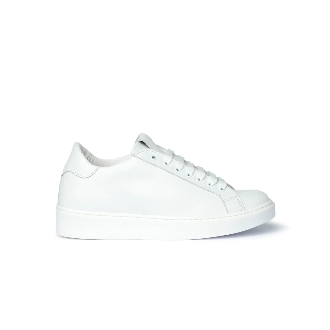 Sneaker in pelle bianca Uomo - immagine 2