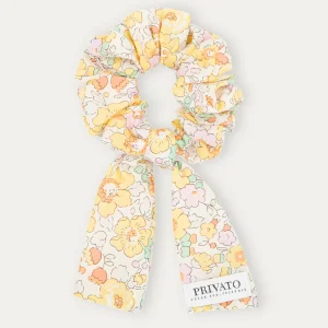Scrunchy con fiocco rimovibile Liberty of London yellow, elastico per capelli