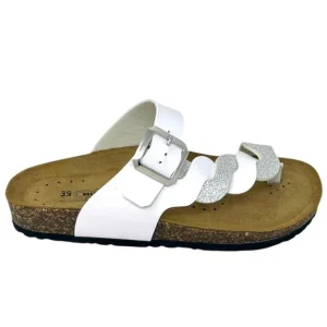 Ciabatta infradito con cinturino regolabile colore bianco - VG203Q