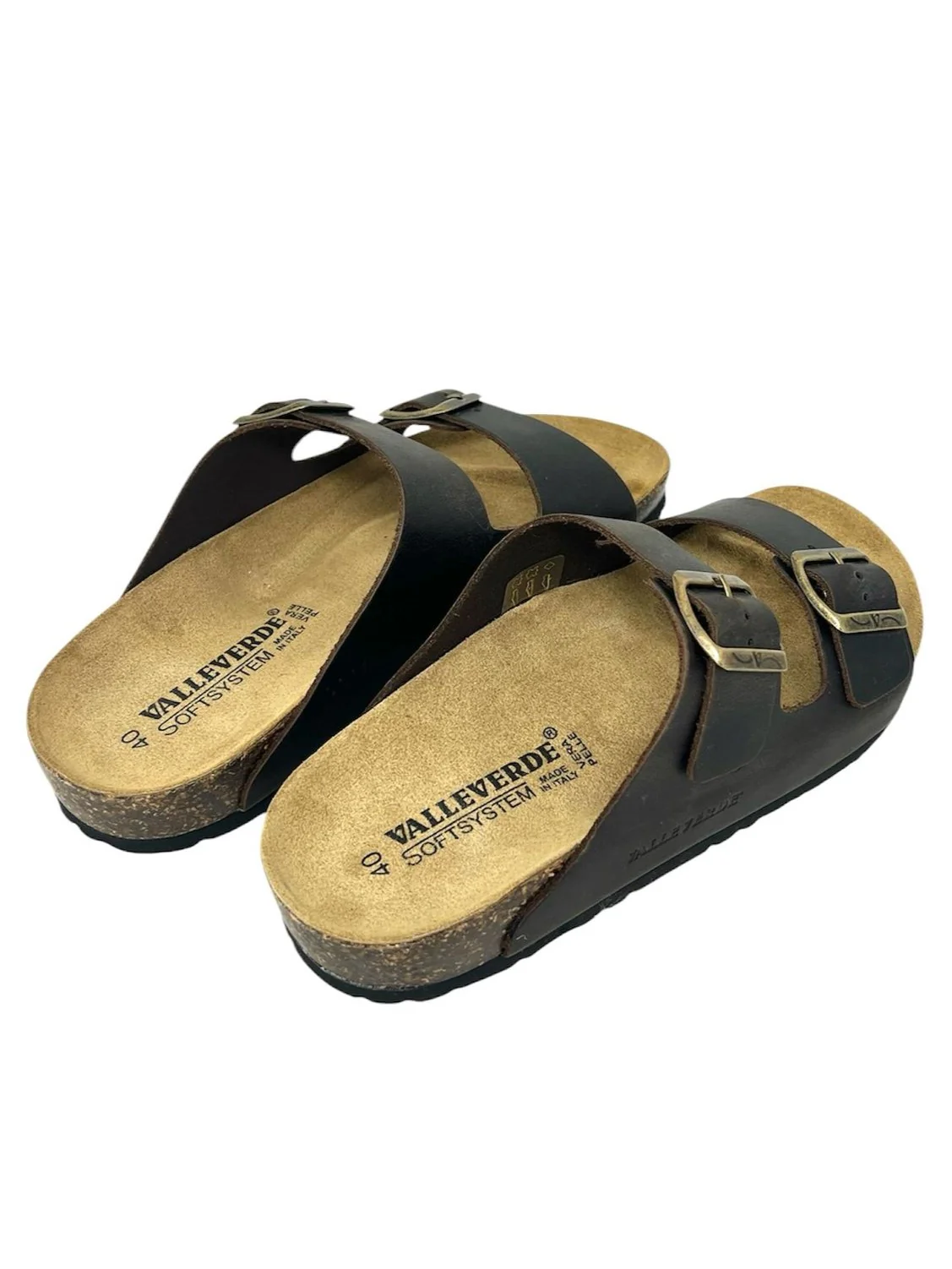 Ciabatta uomo doppio cinturino marrone - VH3292C - immagine 5