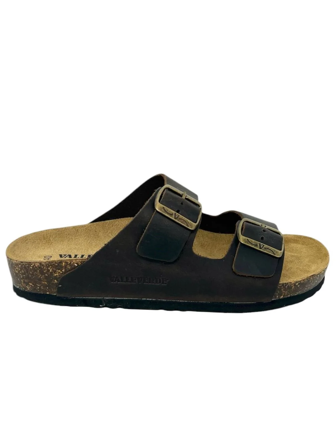 Ciabatta uomo doppio cinturino marrone - VH3292C - immagine 2