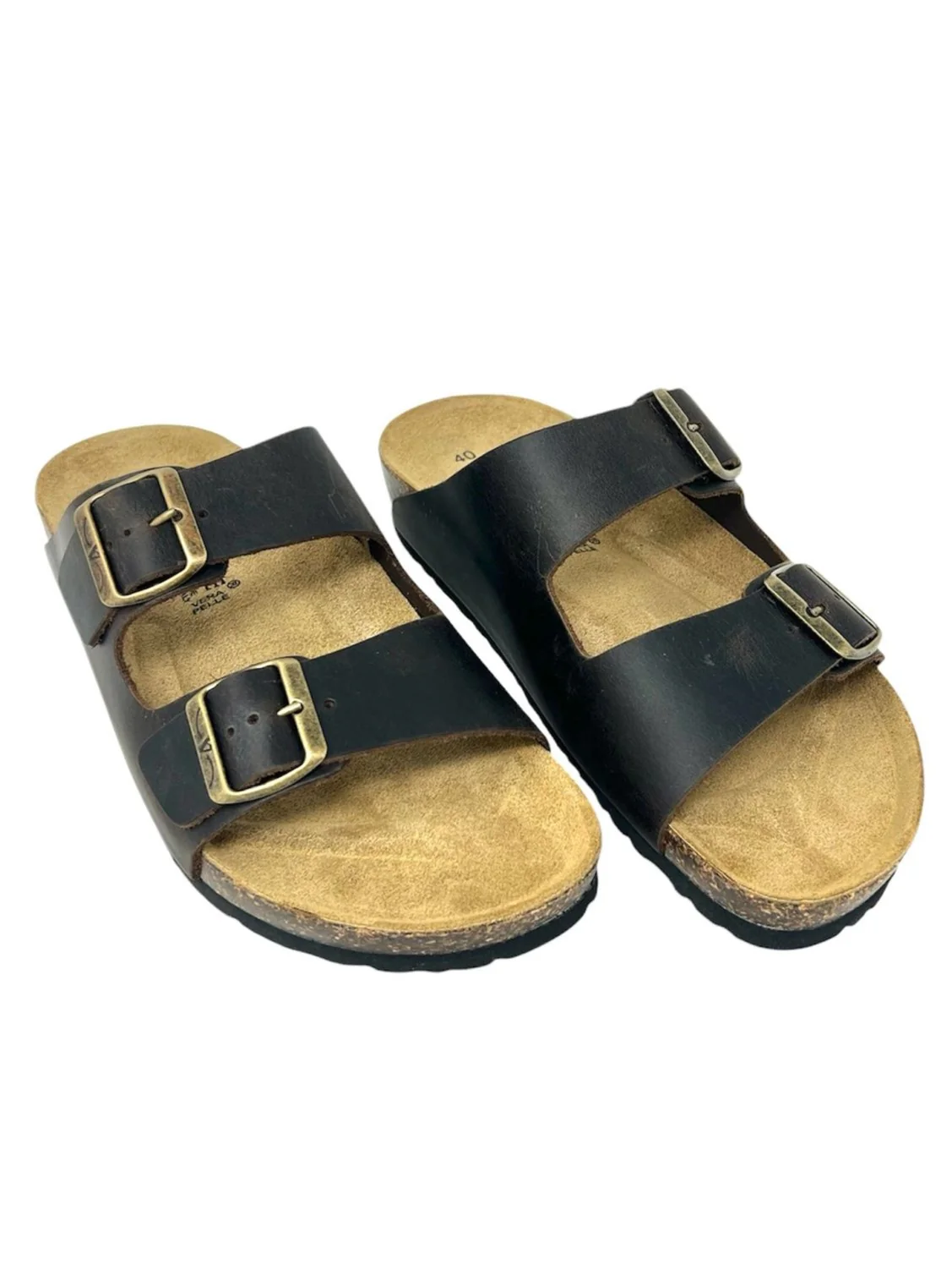 Ciabatta uomo doppio cinturino marrone - VH3292C - immagine 4