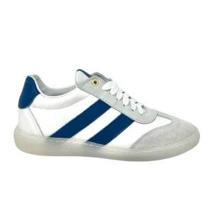 Sneakers Giada in pelle bianco/blu - GIADAB