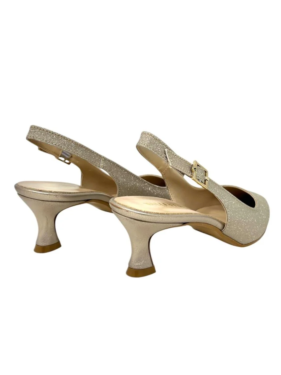 Slingback platino glitter - 19040C - immagine 4