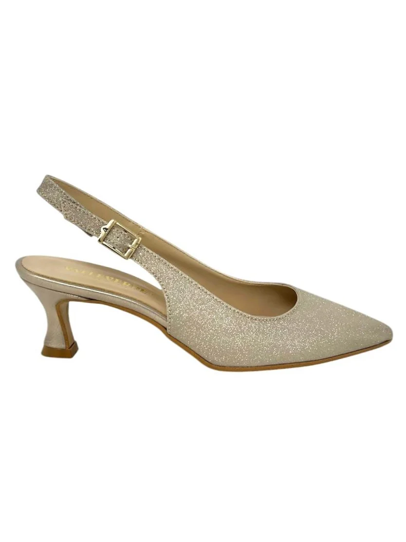 Slingback platino glitter - 19040C - immagine 2