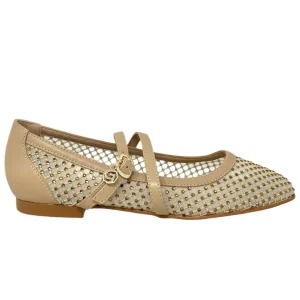 Ballerina a rete oro con strass - GD193O