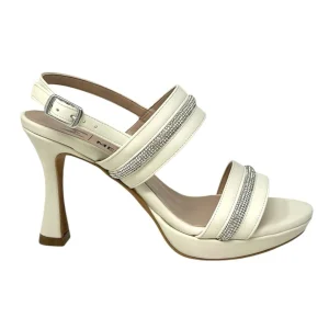 Sandalo con tacco liz milk - J661