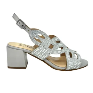 Sandalo in camoscio silver - K35550