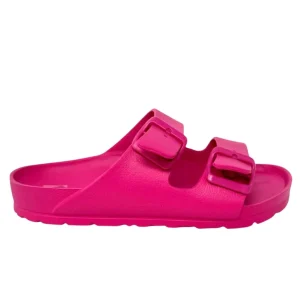 Ciabatta donna doppio cinturino fuxia - GSE100