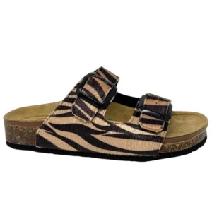 Ciabatta doppio cinturino zebrato - GS3180Z