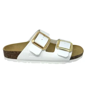 Ciabatta doppio cinturino bianco - GS1801Q