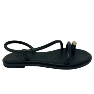 Sandalo infrapollice nero con accessorio - TINAB