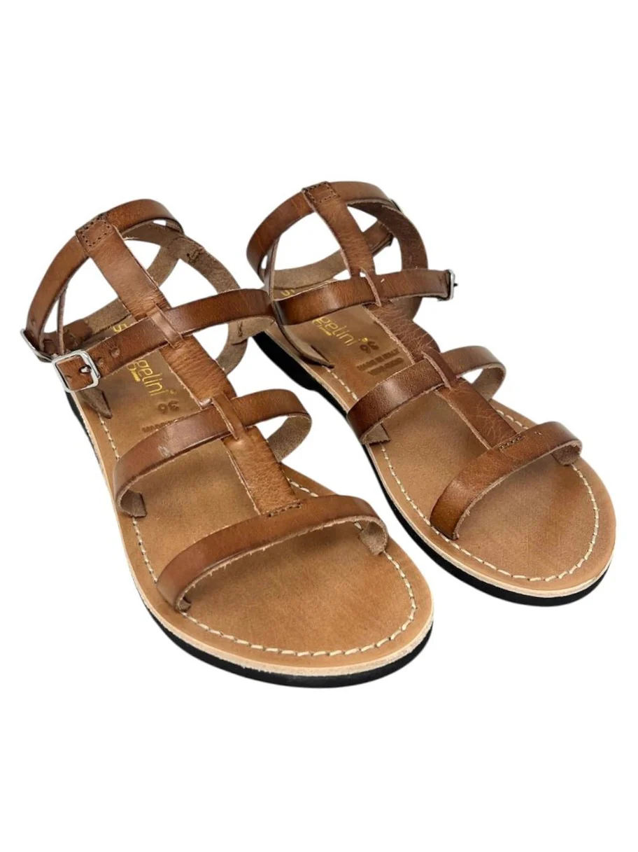 Sandalo con cinturini in cuoio - 3086 - immagine 4