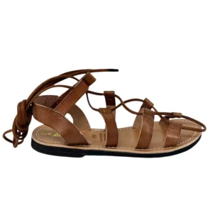 Sandalo alla schiava intreccio cuoio - 3087