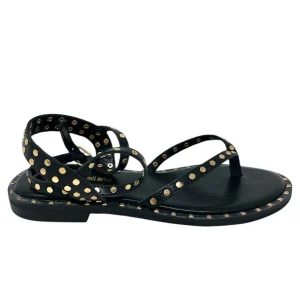 Sandalo infradito gladiatore nero - E3702A