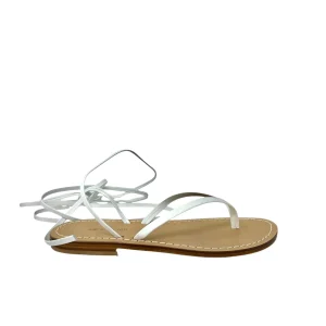 Sandalo in pelle alla schiava bianco - CS02