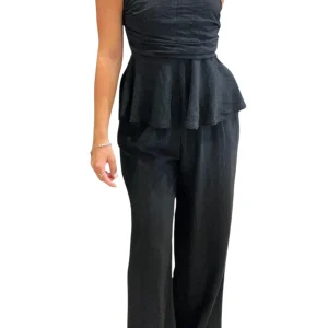 Top nero in viscosa - 252701