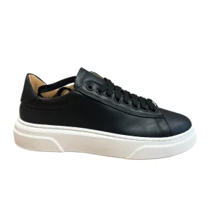 Sneakers vera pelle nera V_SNKNERO