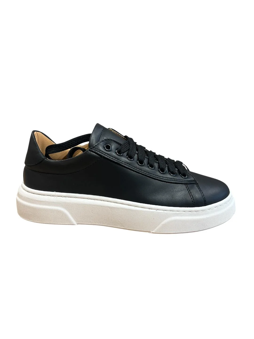 Sneakers vera pelle nera V_SNKNERO - immagine 2